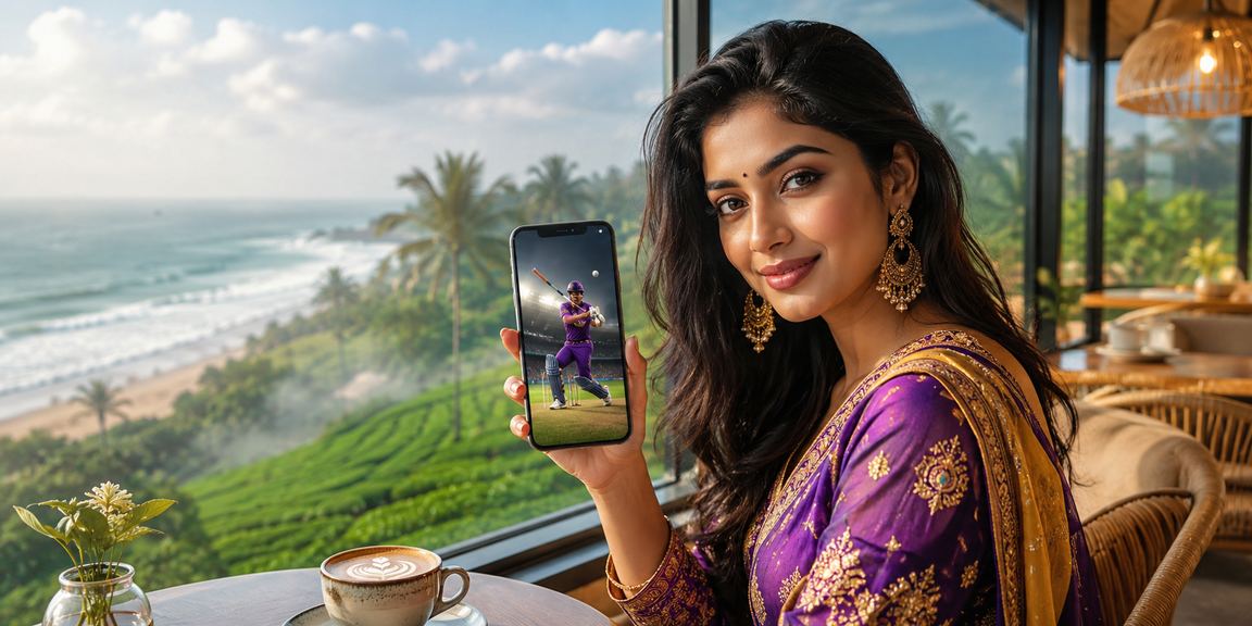 ময়মনসিংহের চা বাগানে বসে ক্রিকেট ম্যাচে বেটিং করছেন একজন ব্যবহারকারী
